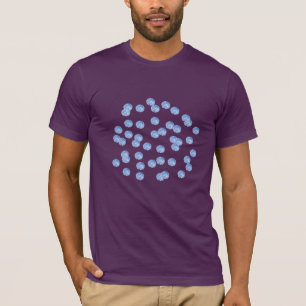 Der blaue klassische T - Shirt der