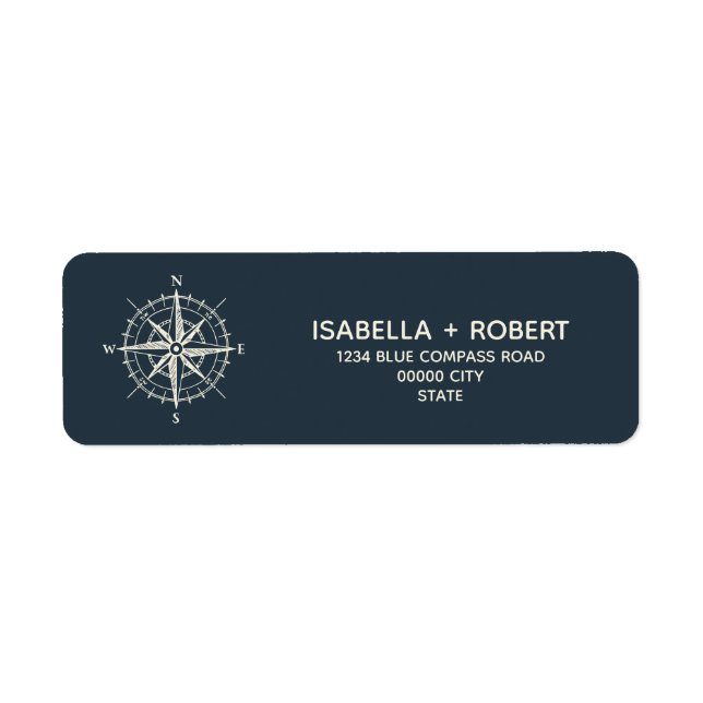 Der blaue Kompass | Nautische Rose der Winde (Vorne)