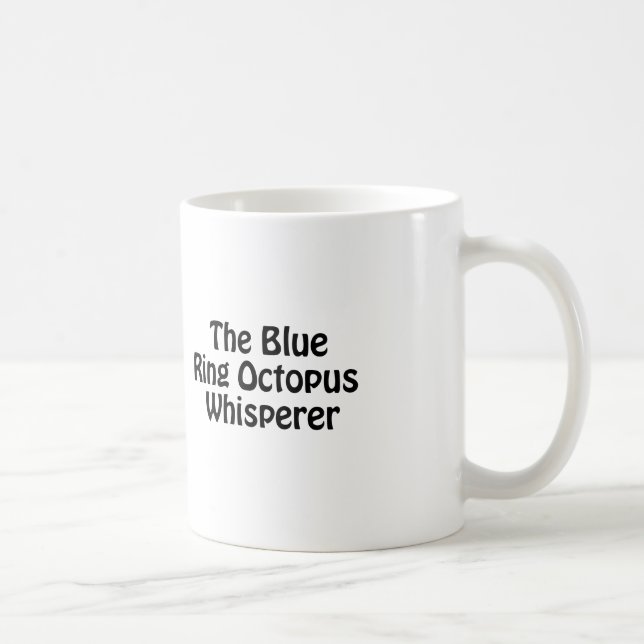 der blaue Krake flüstern Kaffeetasse (Rechts)