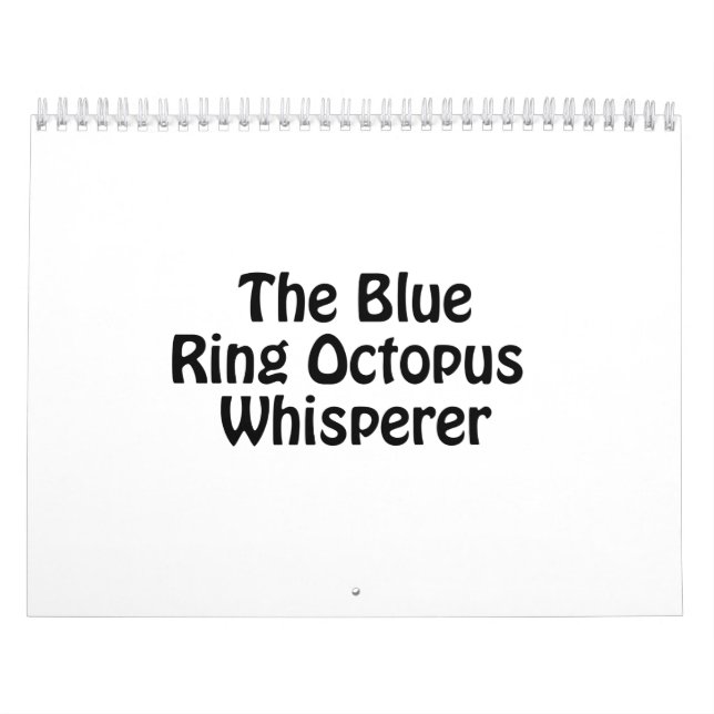 der blaue Krake flüstern Kalender (Titelbild)