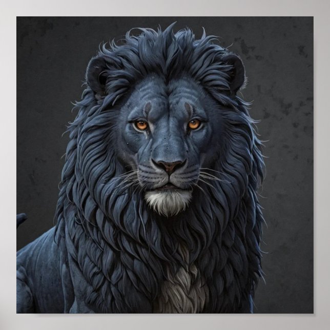 Der blaue Löwe Poster (Vorne)