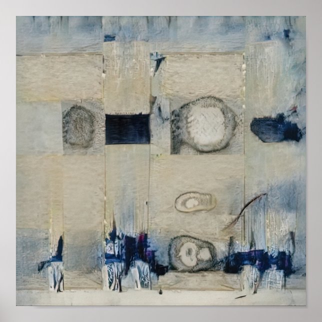 Der blaue Markt Poster (Vorne)