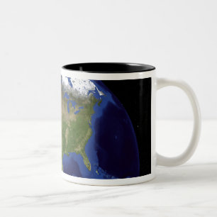 Der Blaue Marmor der nächsten Generation Erde 4 Zweifarbige Tasse