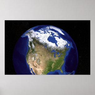 Der Blaue Marmor der nächsten Generation Erde 5 Poster