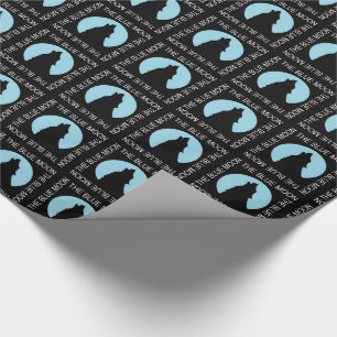 Der blaue Mond, das Halloween-Papier Geschenkpapier