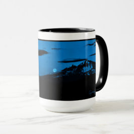 Der blaue Moon Cup Tasse
