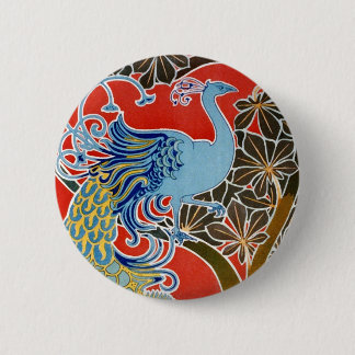 Der blaue Pfau Button