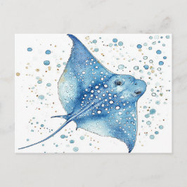 Der blaue Ray Postkarte