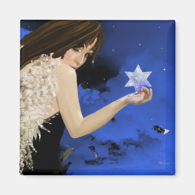 Der blaue Star Magnet (Vorne)