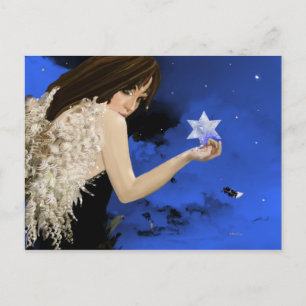 Der blaue Stern! Postkarte