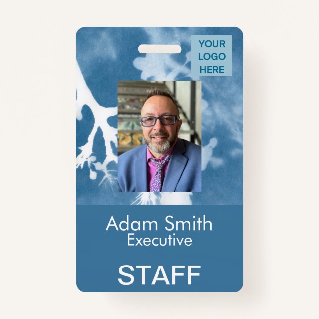 Der blaue Steward - Abzeichen benennen Ausweis (Vorderseite)