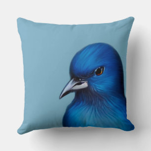 Der blaue Vogel Kissen