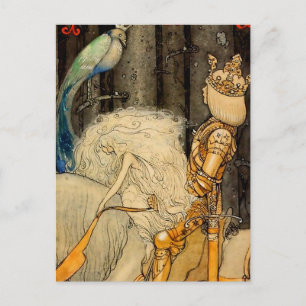 „Der Blaue Vogel“ von John Bauer Postkarte