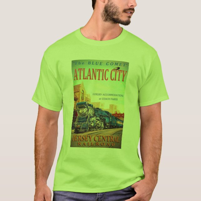 Der blauen T - Shirt der Kometen-Zug-Männer (Vorderseite)