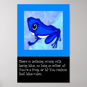Der Blaufrosch Poster