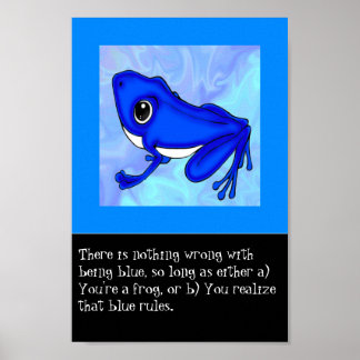 Der Blaufrosch Poster
