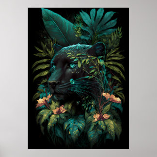 Der Blazing Dschungel: Domäne des schwarzen Panthe Poster