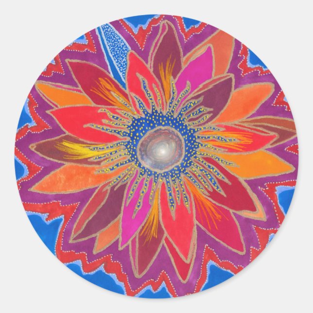 Der Blazing Lotus Sticker (Vorderseite)