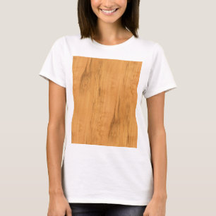 Der Blick Ahorn-der hölzernen Korn-Beschaffenheit T-Shirt
