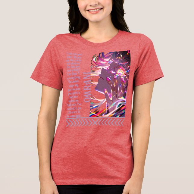 Der Blick auf alles - Mystisches Soul und Dunkle S Tri-Blend Shirt (Vorderseite)