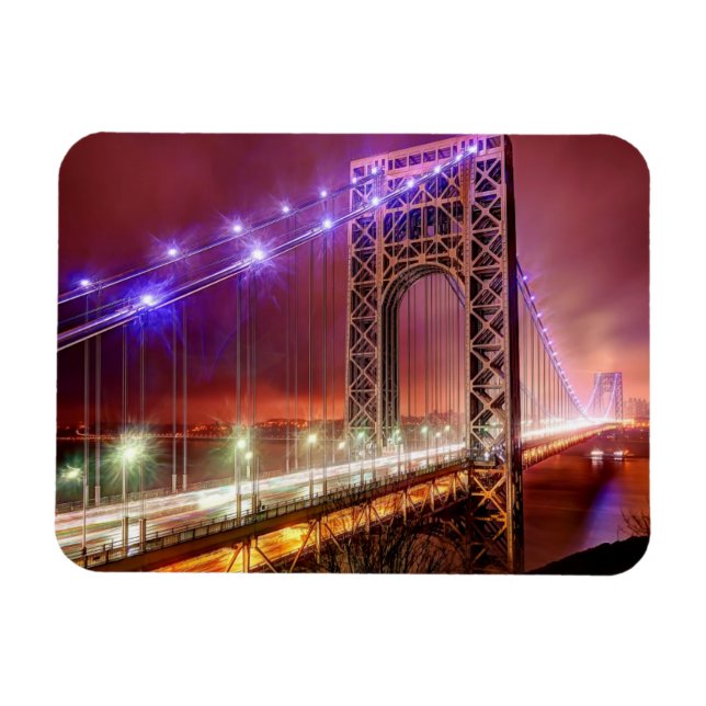 Der Blick auf den Abend ist windig und regnerisch  Magnet (Horizontal)