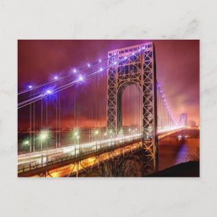 Der Blick auf den Abend ist windig und regnerisch  Postkarte