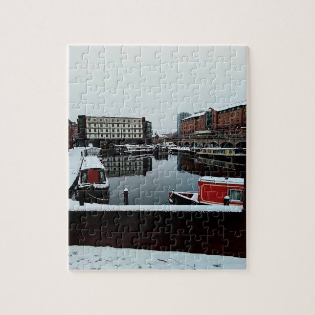 Der Blick auf den Kanal Puzzle (Vertikal)