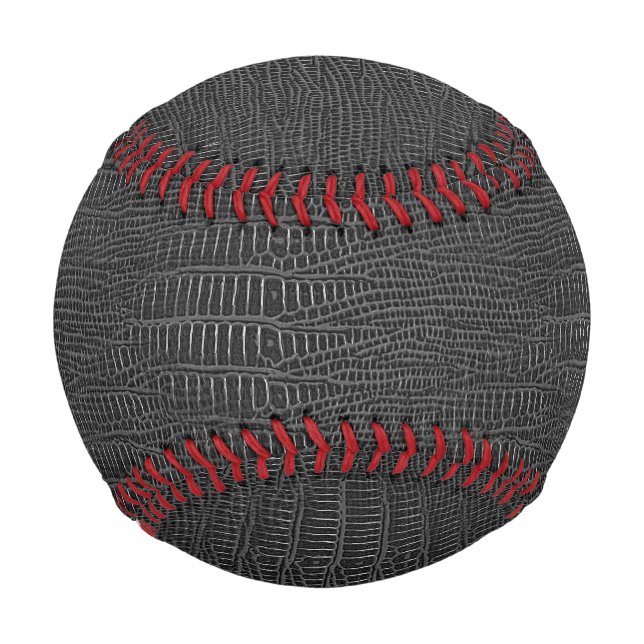 Der Blick auf die schwarze realistische Alligatorh Baseball (Vorderseite)