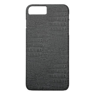 Der Blick auf die schwarze realistische Alligatorh Case-Mate iPhone Hülle