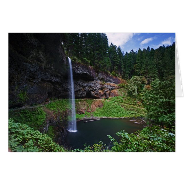 Der Blick auf die South Falls in Silver Falls Staa (Vorderseite (Horizontal))