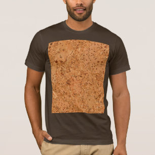 Der Blick des Macadamia-Korken-Knoten-Holz-Kornes T-Shirt