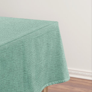 Der Blick Seafoam der blauen Tischdecke