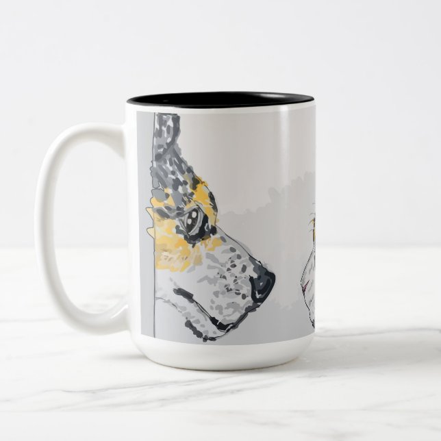 Der Blick Zweifarbige Tasse (Links)