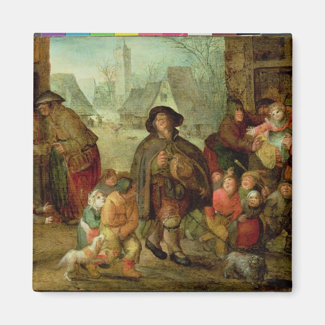 Der Blinde Hurdy Gurdy-Spieler Magnet (Vorne)