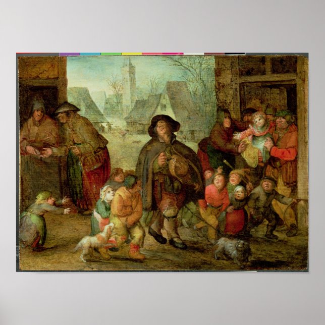 Der Blinde Hurdy Gurdy-Spieler Poster (Vorne)