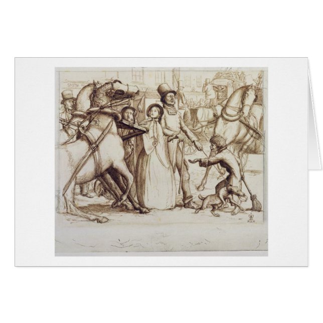 Der blinde Mann, 1853 (Stift, Tinte, Wäsche und (Vorderseite (Horizontal))