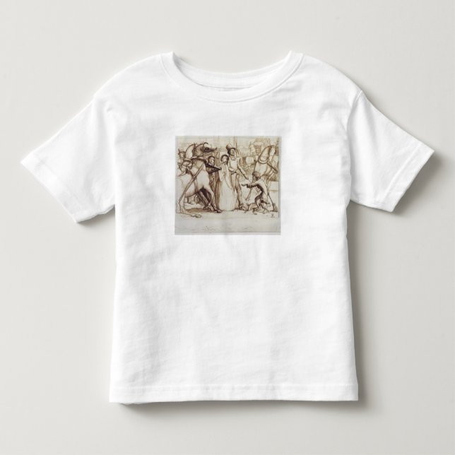 Der Blinde Mann, 1853 (Stift, Tinte, Waschwasser u Kleinkind T-shirt (Vorderseite)