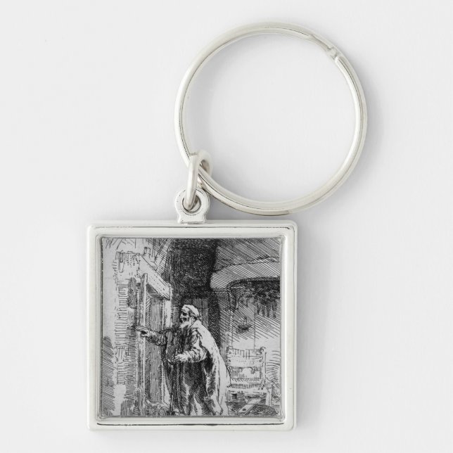 Der blinde Tobit, 1651 Schlüsselanhänger (Vorne)