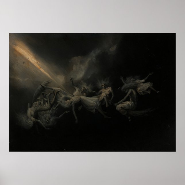 Der Blitz schlug eine Hexenherde, überarbeitete si Poster (Vorne)