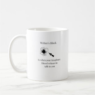 Der Block-Tasse des Verfassers Kaffeetasse