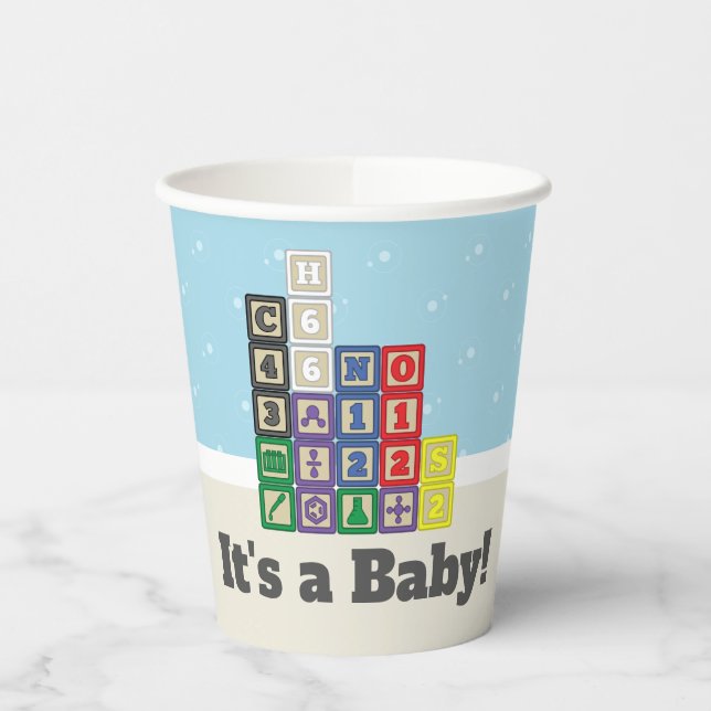 Der "Blocks Paper Cup" des zukünftigen Chemisten Pappbecher (Links)