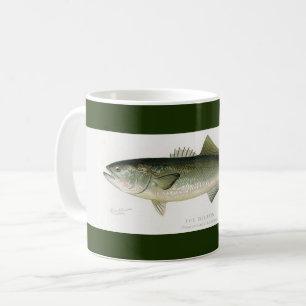 Der Bluefish-Fischer-Streifenbecher Kaffeetasse