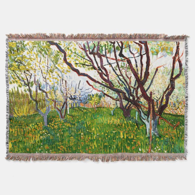 Der blühende Obstgarten (1888) von Vincent Van Gog Decke (Vorderseite)