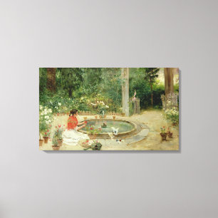 Der Blumen-Garten, 1899 (Öl auf Leinwand) Leinwanddruck