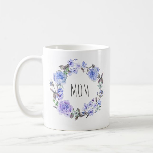 Der Blumen| Tag der Mutter des lila Tasse (Links)