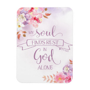 Der Blumen Watercolor, mein Soul findet Erholung - Magnet