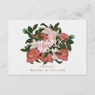 Der Blumenstrauß/danken Ihnen Dankeskarte