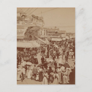 Der Boardwalk in der atlantischen Stadt Postkarte