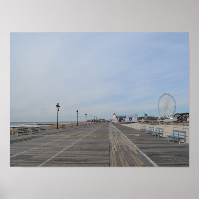 Der Boardwalk in Ocean City, NJ Poster (Vorne)