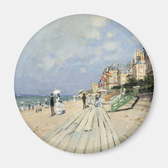 Der Boardwalk von Claude Monet in Trouville Magnet (Vorne)